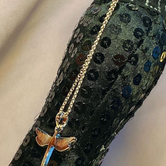 NWT DELICATE DRAGONFLY 🌹 ROSE GOLD ILLUMINATE MICRO CRYSTALS HOPE CHANGE GROWTH - Picture 7 of 15